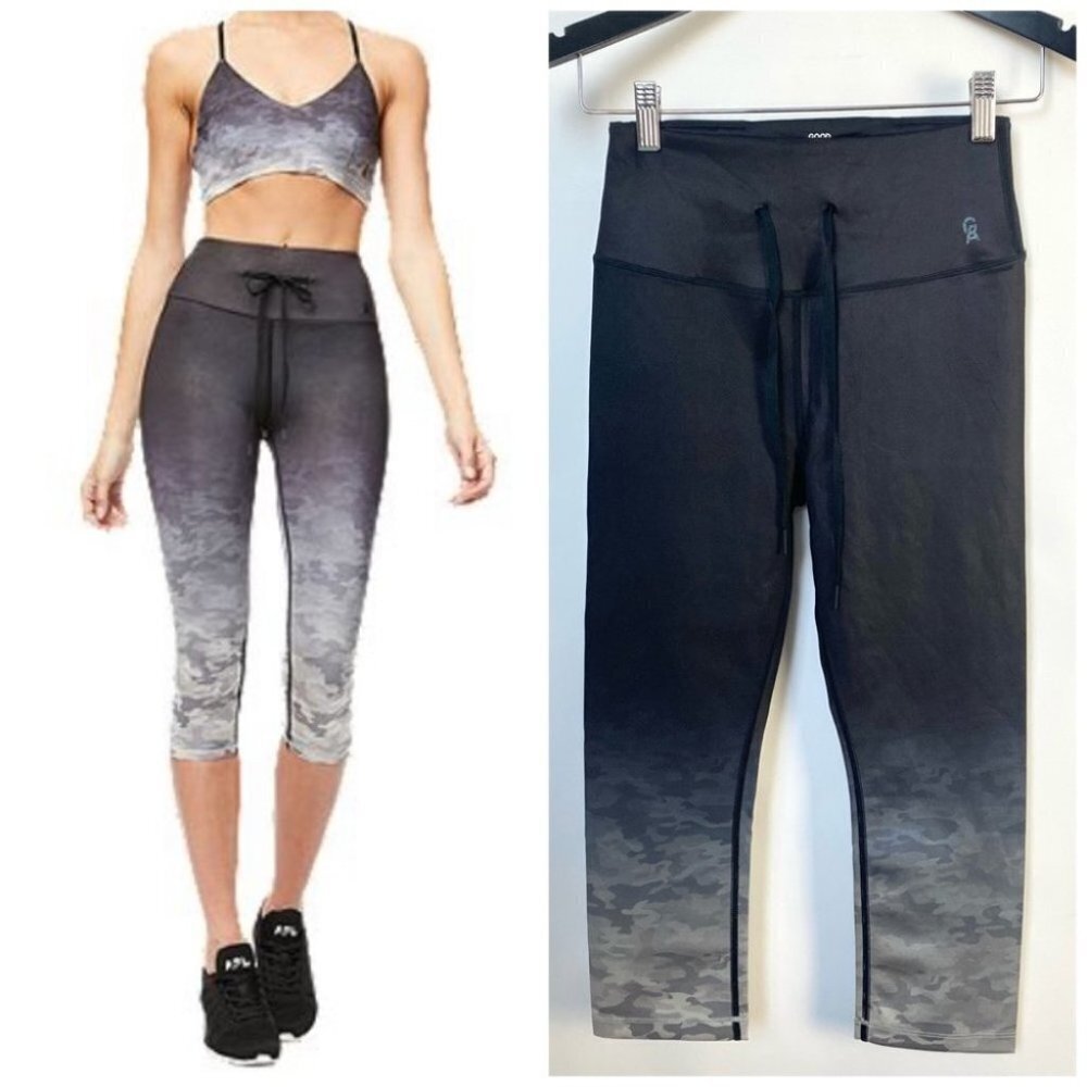 Good American‎ | Cinched Waist Capri Tights - Ombre Camo